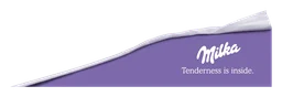 Milka Logo, Variante Wortmarke, auf transparentem Hintergrund