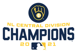 Milwaukee Brewers logo, horizontal version, on a transparent background