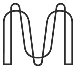 Mina logo, black icon version, on a transparent background