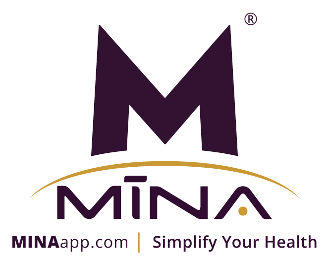 Mina logo on a transparent background