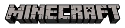 Minecraft logo, monochrome wordmark version, on a transparent background