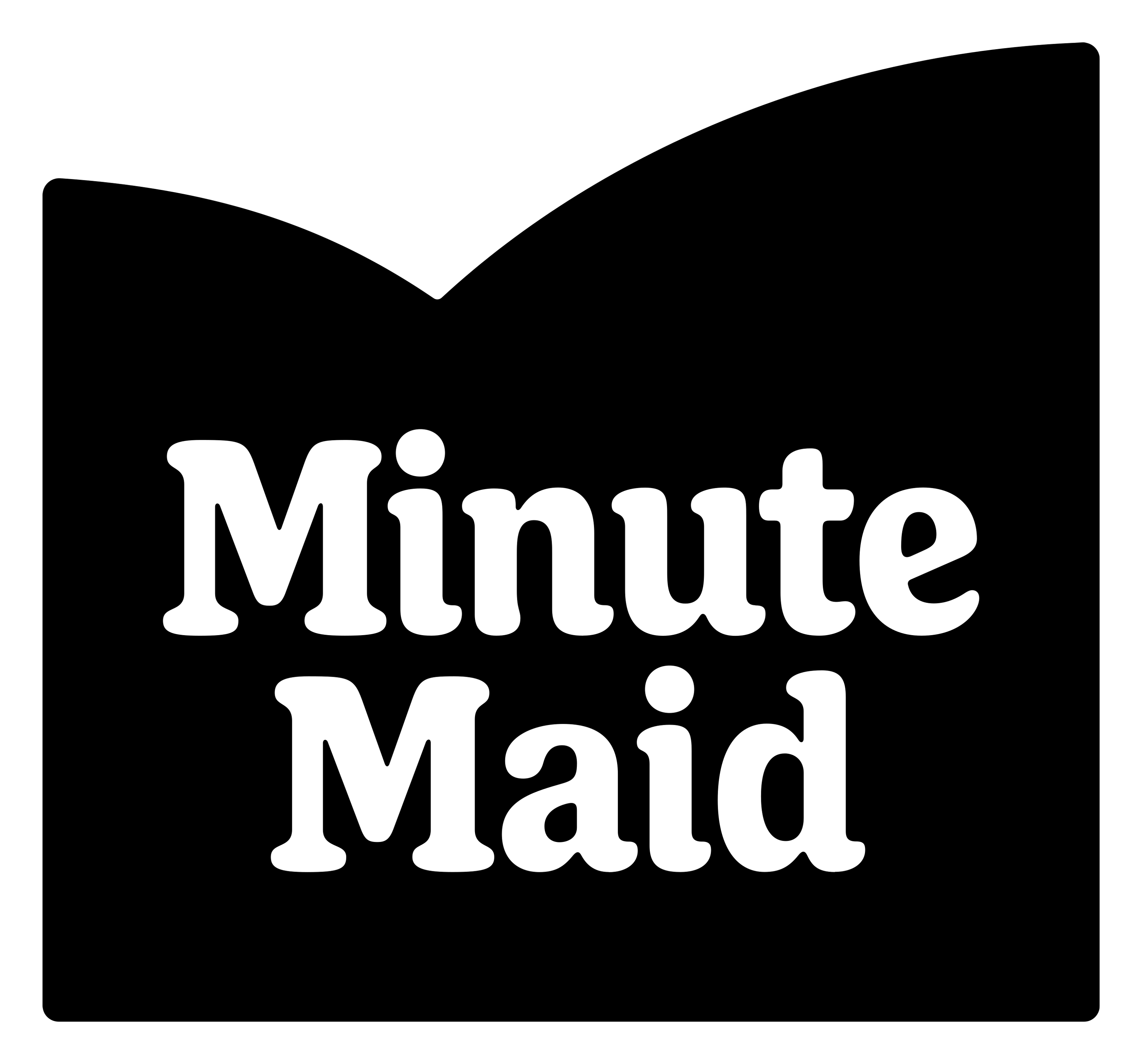 Minute Maid logo on a transparent background