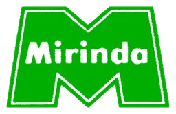 Mirinda logo, horizontal version, on a transparent background