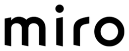 Miro logo, black wordmark version, on a transparent background