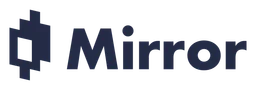 Mirror Protocol logo, black wordmark version, on a transparent background