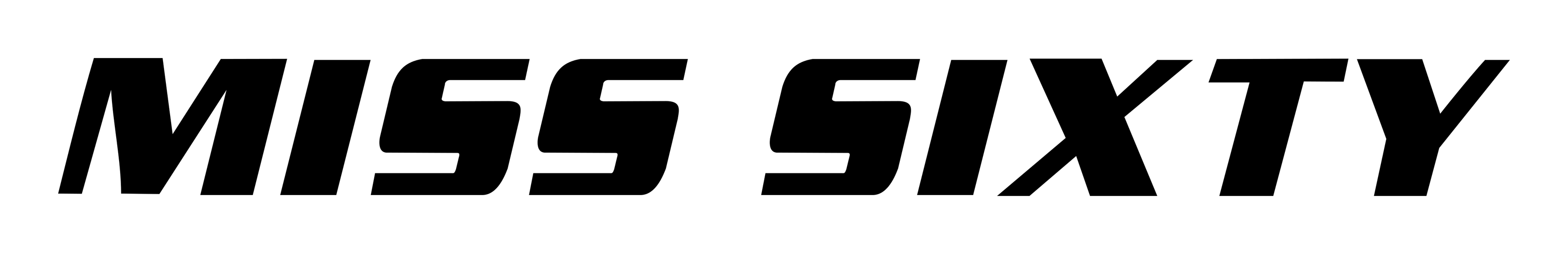 Miss Sixty logo on a transparent background