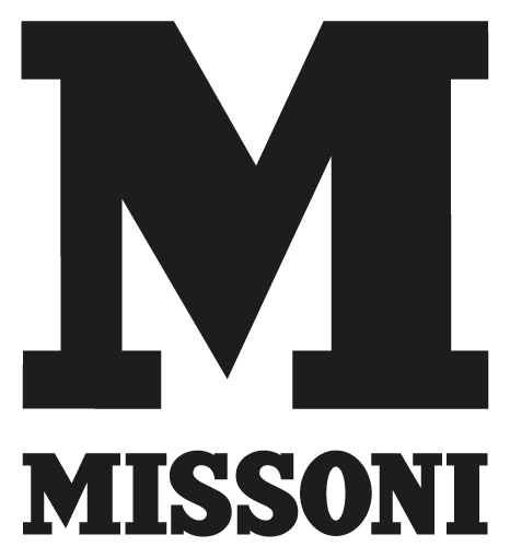 Missoni logo, black icon version, on a transparent background