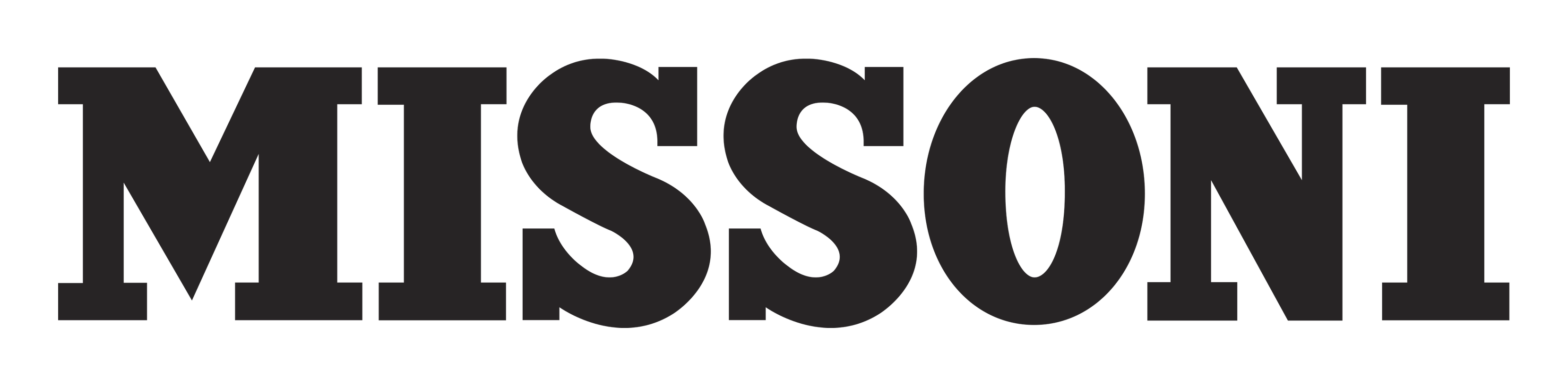 Missoni logo on a transparent background
