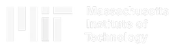 Mit logo, white wordmark version, on a transparent background