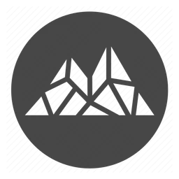 Mithril logo, black icon version, on a transparent background