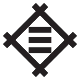 Mitsui Es logo, black icon version, on a transparent background