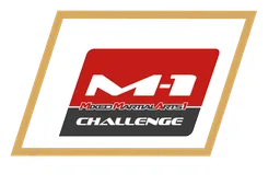 Mix Fight M 1 logo, horizontal version, on a transparent background