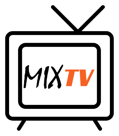 Mix TV logo, monochrome icon version, on a transparent background