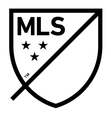 MLS logo, white icon version, on a transparent background