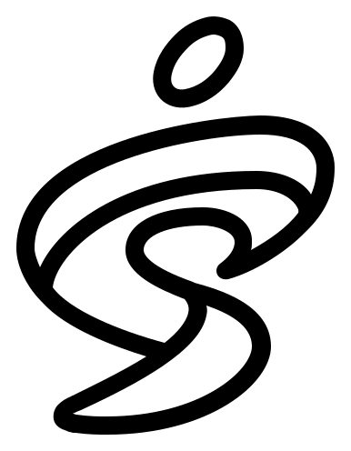 Mobogenie logo, black version, on a transparent background