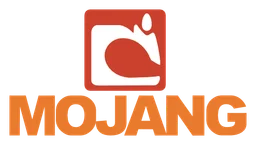 Mojang logo, horizontal version, on a transparent background