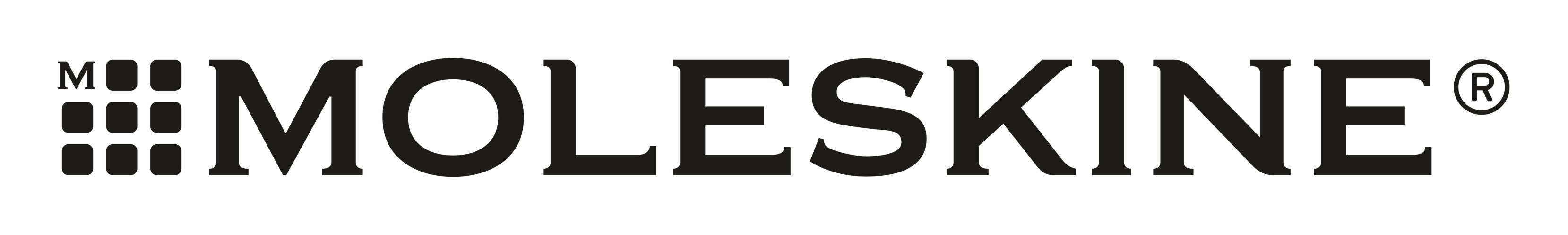 Moleskine logo on a transparent background