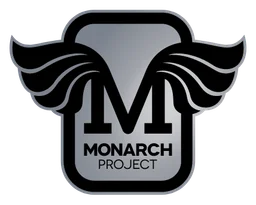Monarch logo, black version, on a transparent background