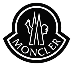 Moncler logo, black icon version, on a transparent background