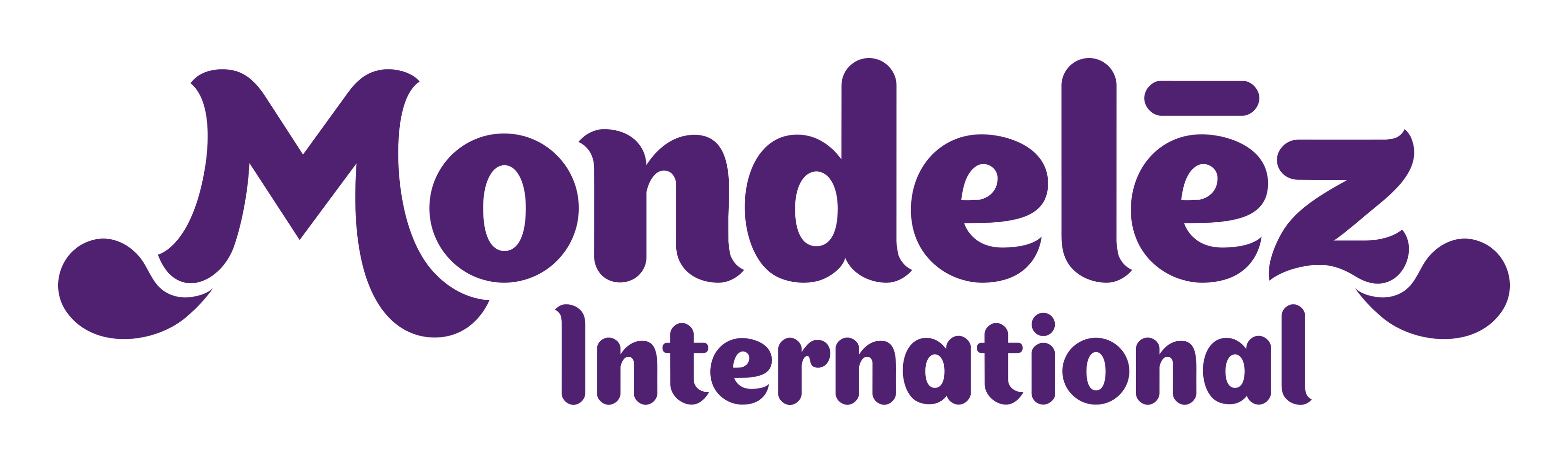 Mondelez International logo on a transparent background