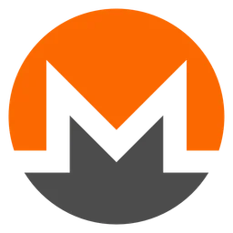Monero logo, icon version, on a transparent background