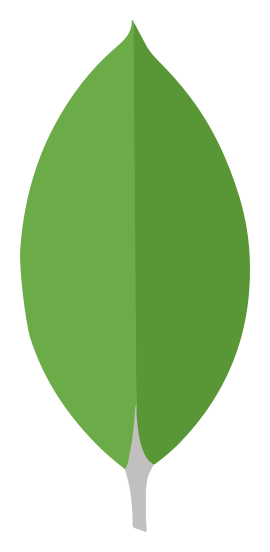 MongoDB logo, horizontal version, on a transparent background