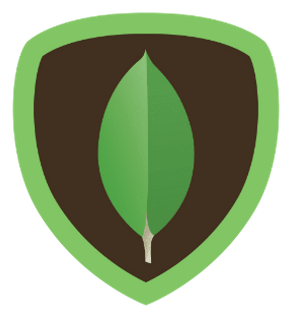 MongoDB logo, icon version, on a transparent background