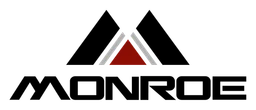 Monroe logo, black wordmark version, on a transparent background