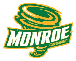 Monroe logo, horizontal version, on a transparent background