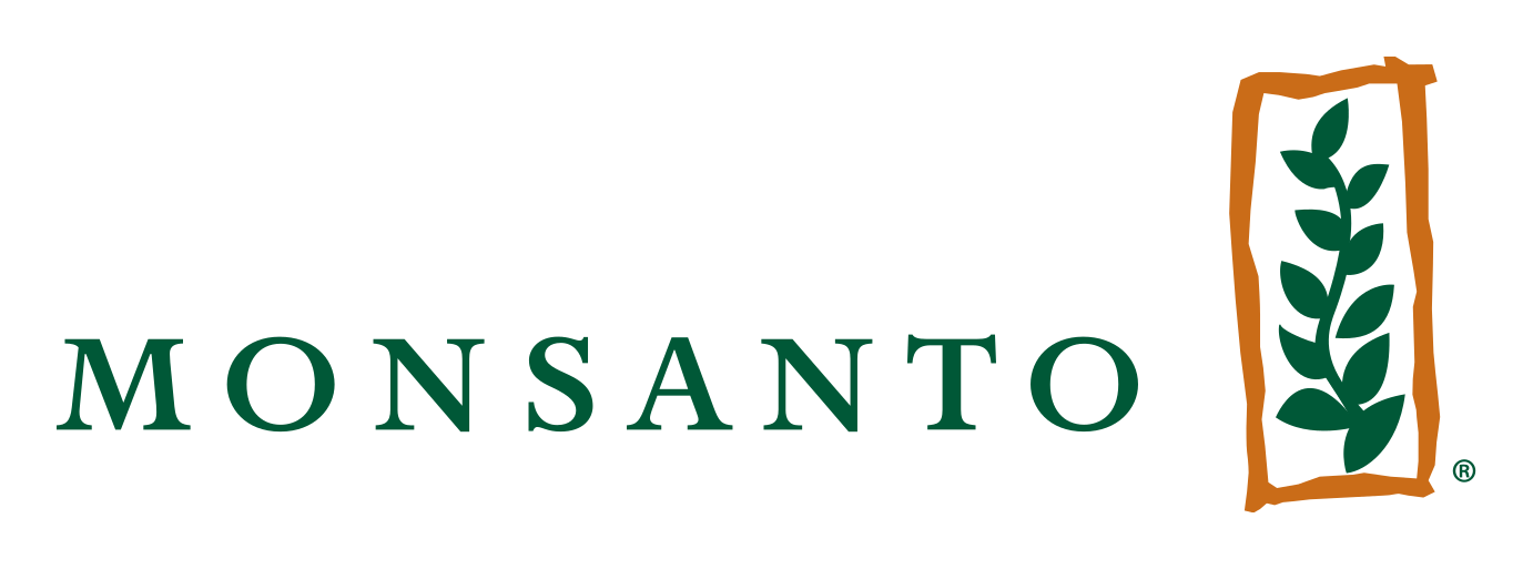 Logo de Monsanto sobre fondo transparente