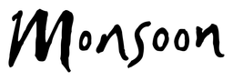 Monsoon logo, black wordmark version, on a transparent background