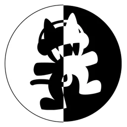 Monstercat logo, monochrome icon version, on a transparent background