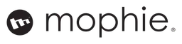 Mophie logo, black wordmark version, on a transparent background