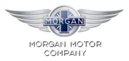 Morgan Motor Company logo, monochrome version, on a transparent background