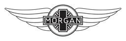 Morgan Motor Company logo, monochrome wordmark version, on a transparent background