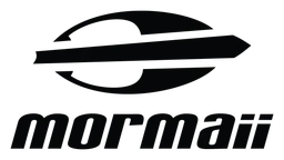 Mormaii logo, black version, on a transparent background