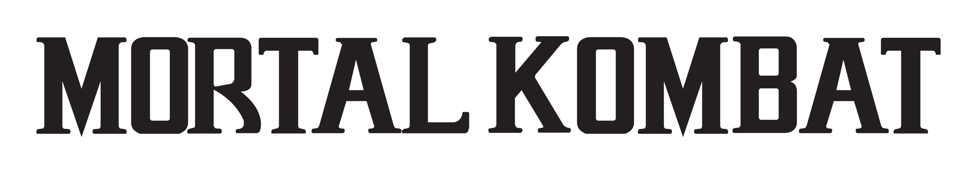 Mortal Kombat logo on a transparent background