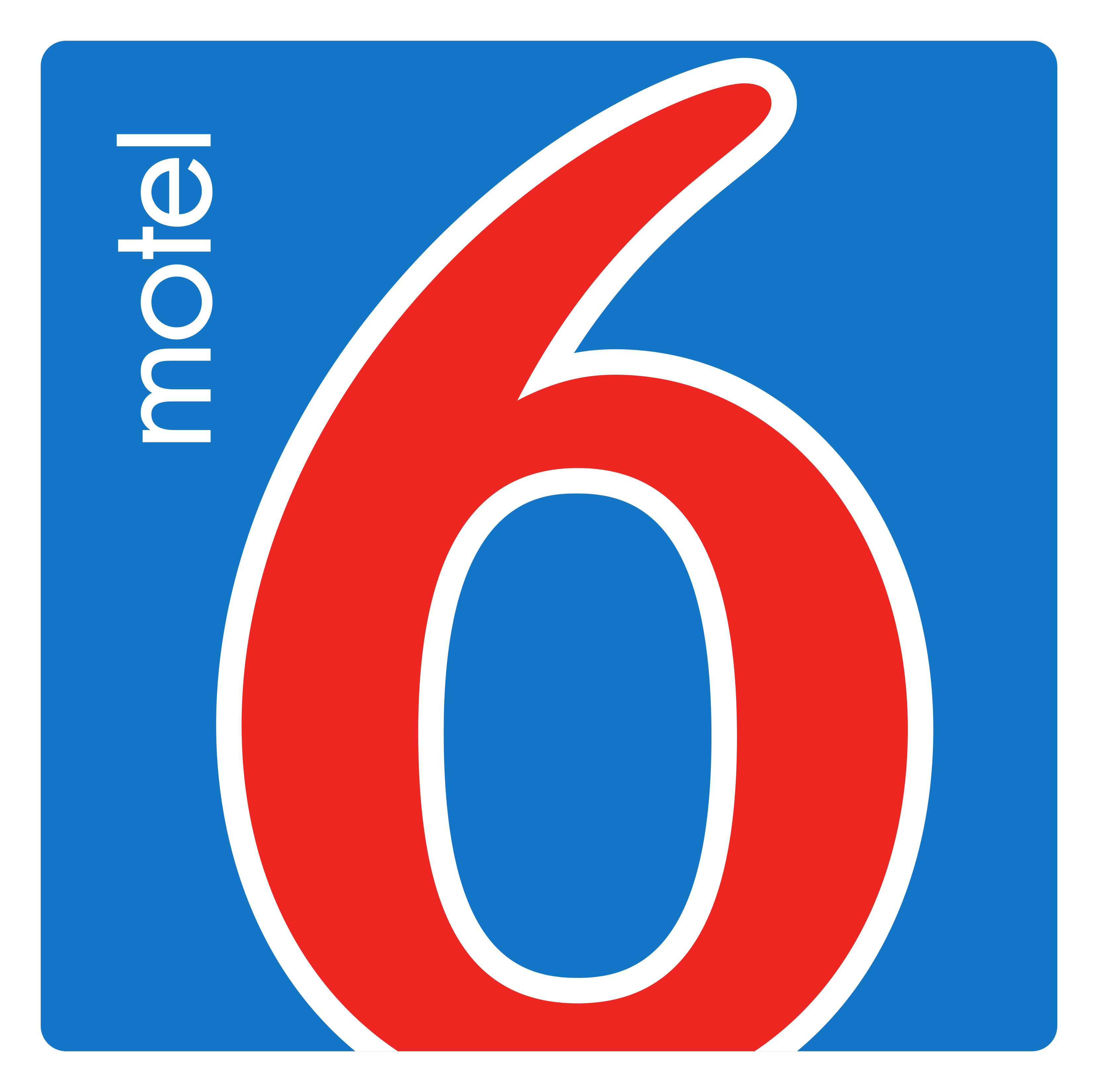 Motel 6 logo on a transparent background