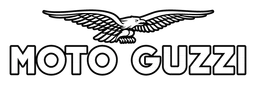 Moto Guzzi logo, monochrome wordmark version, on a transparent background