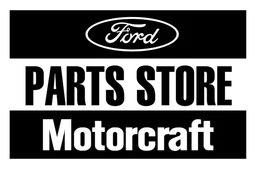 Motorcraft logo, black version, on a transparent background