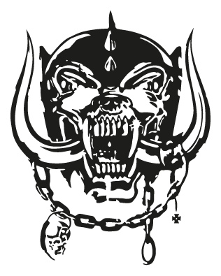Motorhead logo, black version, on a transparent background