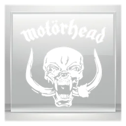 Motorhead logo, white icon version, on a transparent background