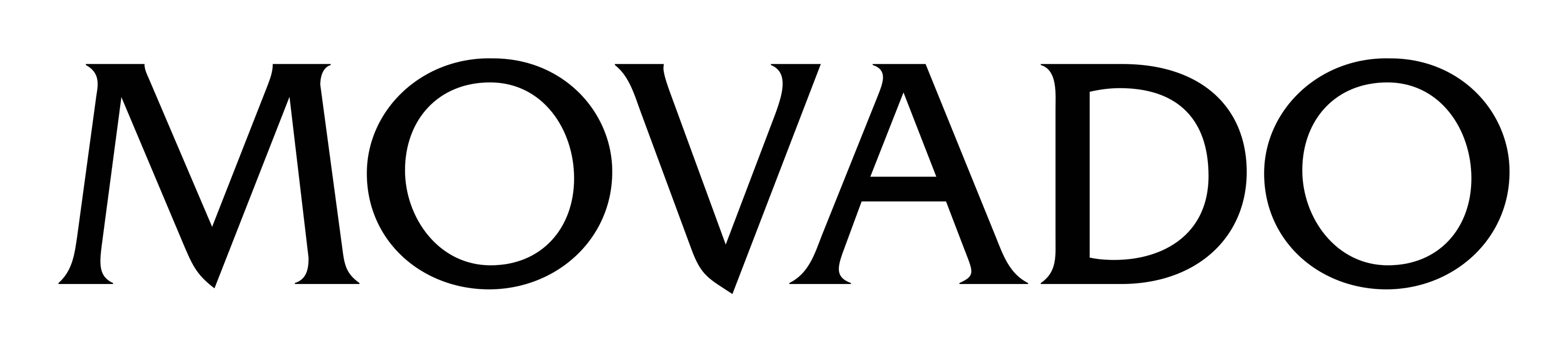 Logo de Movado sobre fondo transparente