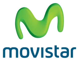Movistar logo, horizontal version, on a transparent background