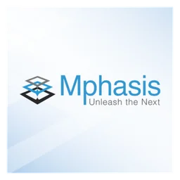 Mphasis logo, white icon version, on a transparent background
