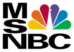 Msnbc logo, horizontal version, on a transparent background