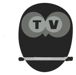 Mtv3 logo, black version, on a transparent background