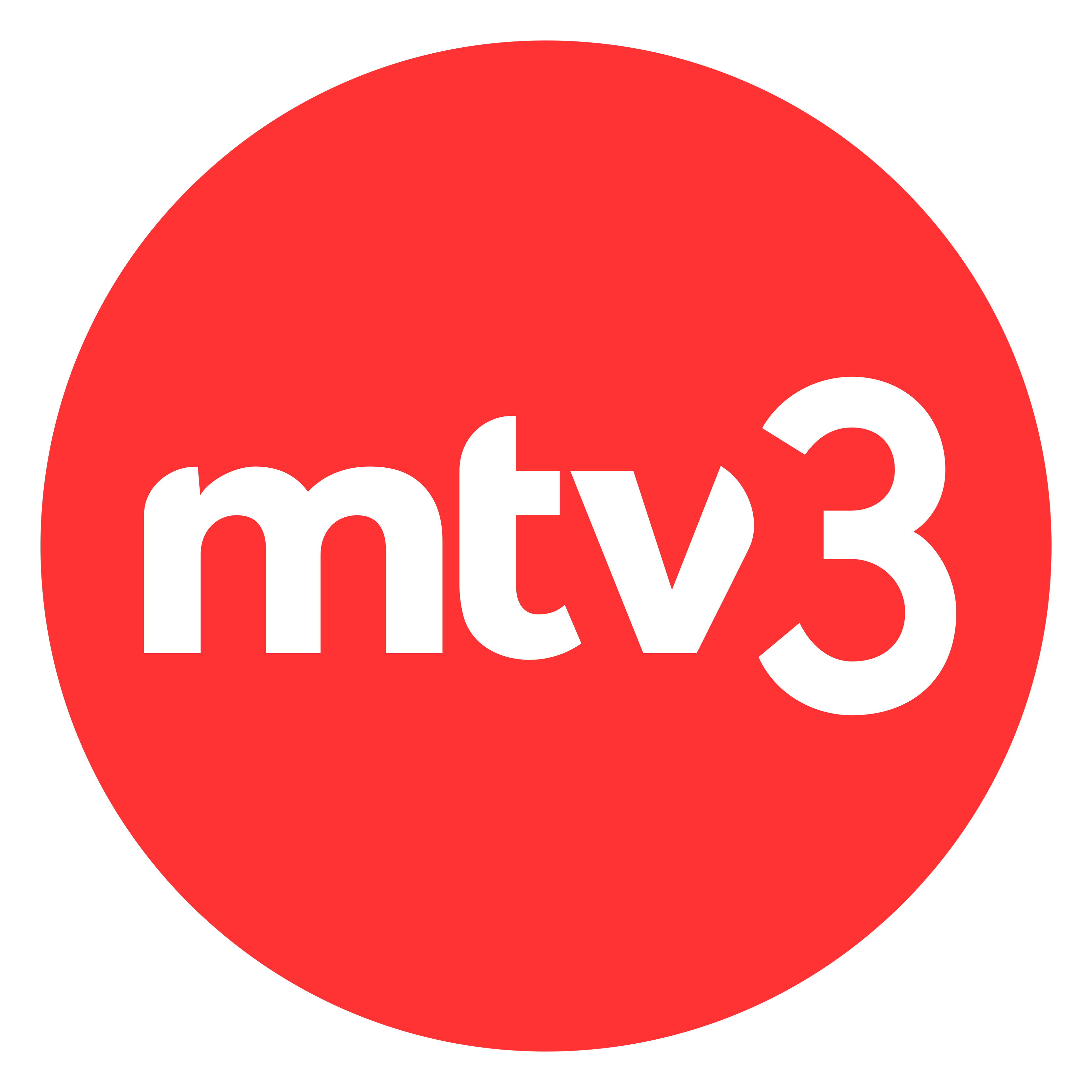 Mtv3 logo on a transparent background