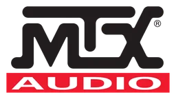MTX Audio Logo, Variante horizontal, auf transparentem Hintergrund