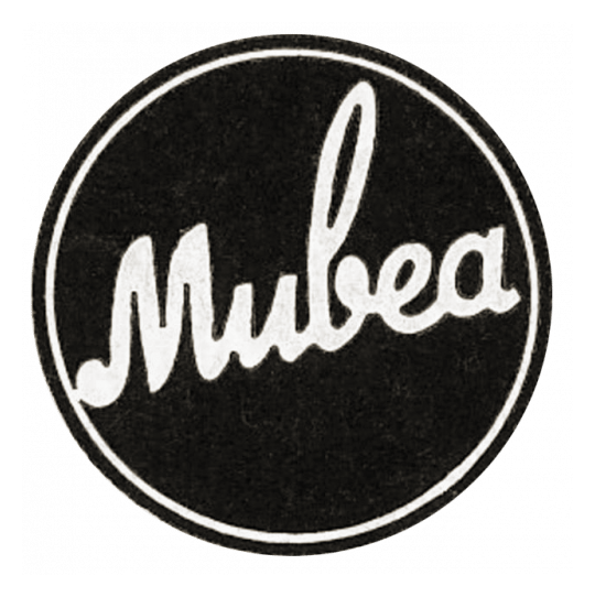 Mubea logo, black icon version, on a transparent background